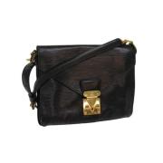 Pre-owned Leather louis-vuitton-bags Louis Vuitton Vintage , Black , D...