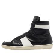 Pre-owned Leather sneakers Yves Saint Laurent Vintage , Black , Heren