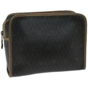 Pre-owned Leather clutches Dior Vintage , Black , Dames