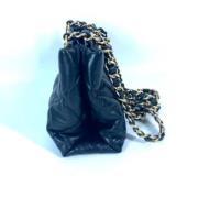 Pre-owned Leather chanel-bags Chanel Vintage , Black , Dames