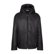 Zwarte Parka Jas voor Mannen Valentino Garavani , Black , Heren