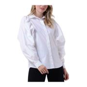 Witte Blouse Shirt Lamarsa Silvian Heach , White , Dames