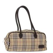 Pre-owned Canvas handbags Burberry Vintage , Beige , Dames