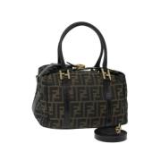 Pre-owned Canvas fendi-bags Fendi Vintage , Brown , Dames