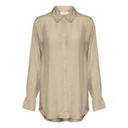 Feminine Transparante Blouse Overland Trek Cream , Beige , Dames