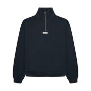 Half Zip Sweatshirt Woodbird , Blue , Heren