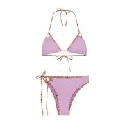 Seashell Driehoek Bikini Set Me-Fui , Purple , Dames