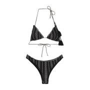 Bikini Triangolo E Slip Fisso Ethos F**k , Black , Dames