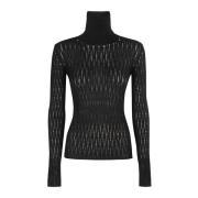 Stijlvolle Kust Mouline Trui Roberto Collina , Black , Dames