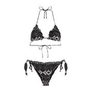 Bikini MET Driehoek EN Verstelbare Knoopslip Frou Frou Ethos F**k , Bl...