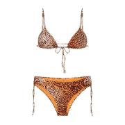 Verstelbare Driehoek Bikini Set Vlekkerig Me-Fui , Multicolor , Dames