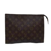 Pre-owned Canvas pouches Louis Vuitton Vintage , Brown , Dames