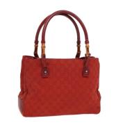 Pre-owned Canvas totes Gucci Vintage , Red , Dames