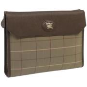 Pre-owned Canvas clutches Burberry Vintage , Beige , Dames