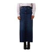 Denim Maxi Rok Liu Jo , Blue , Dames