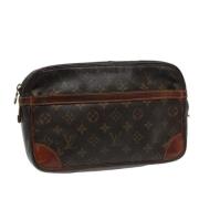 Pre-owned Canvas clutches Louis Vuitton Vintage , Brown , Dames