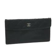 Pre-owned Leather pouches Chanel Vintage , Black , Dames