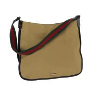 Pre-owned Canvas gucci-bags Gucci Vintage , Beige , Dames