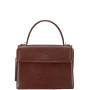 Pre-owned Leather shoulder-bags Valentino Vintage , Brown , Dames