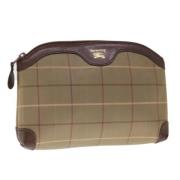 Pre-owned Canvas pouches Burberry Vintage , Brown , Dames