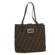 Pre-owned Canvas fendi-bags Fendi Vintage , Black , Dames