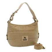 Pre-owned Nylon shoulder-bags Burberry Vintage , Beige , Dames