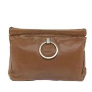 Pre-owned Leather pouches Prada Vintage , Brown , Dames