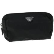 Pre-owned Nylon pouches Prada Vintage , Black , Dames