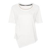 Korte Mouw T-shirt Liu Jo , White , Dames