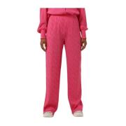 Wijde Broek Plisse Alix The Label , Pink , Dames