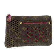 Pre-owned Canvas pouches Louis Vuitton Vintage , Brown , Dames