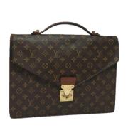 Pre-owned Canvas briefcases Louis Vuitton Vintage , Brown , Dames