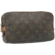 Pre-owned Canvas shoulder-bags Louis Vuitton Vintage , Brown , Dames