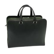 Pre-owned Leather briefcases Louis Vuitton Vintage , Black , Dames