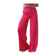 Wijde Roze Broek Silvian Heach , Pink , Dames