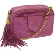 Pre-owned Fabric chanel-bags Chanel Vintage , Pink , Dames