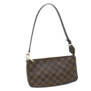 Pre-owned Canvas pouches Louis Vuitton Vintage , Brown , Dames