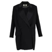 Pre-owned Wool outerwear Fendi Vintage , Black , Dames