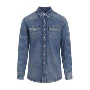 Blauw Klassiek Shirt voor Mannen Givenchy , Blue , Heren