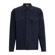 Lange Mouw Shirt Hugo Boss , Blue , Heren