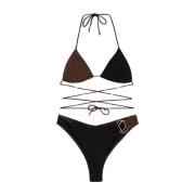 Driehoekige Bikini met Vaste Slip Me-Fui , Multicolor , Dames