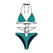 Exotische Bandeau Bikini Set Me-Fui , Green , Dames