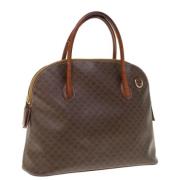 Pre-owned Leather handbags Celine Vintage , Brown , Dames