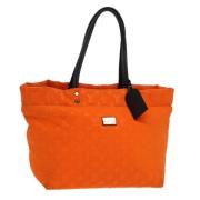 Pre-owned Nylon totes Louis Vuitton Vintage , Orange , Dames