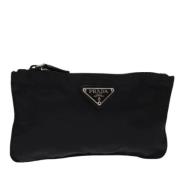 Pre-owned Nylon pouches Prada Vintage , Black , Dames