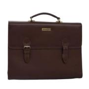 Pre-owned Leather handbags Burberry Vintage , Brown , Dames