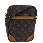 Pre-owned Canvas shoulder-bags Louis Vuitton Vintage , Brown , Dames