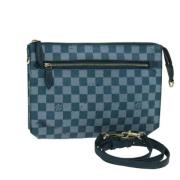 Pre-owned Canvas clutches Louis Vuitton Vintage , Blue , Dames