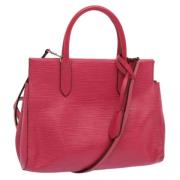 Pre-owned Leather handbags Louis Vuitton Vintage , Pink , Dames