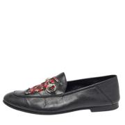 Pre-owned Leather flats Gucci Vintage , Black , Heren